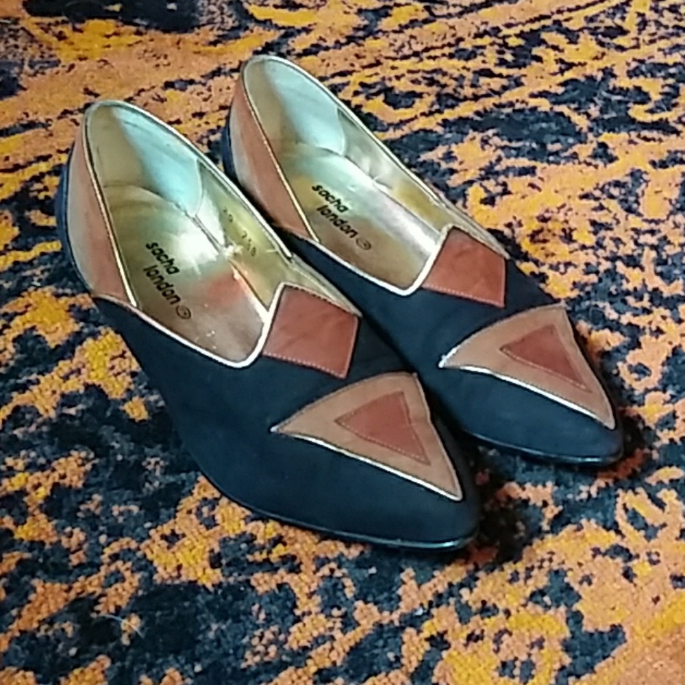 Unique vintage Sacha London "Tease" dressy loafers